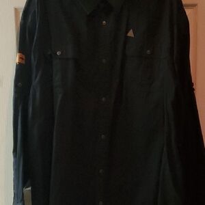 Rocawear Black Casual Button Down Shirt